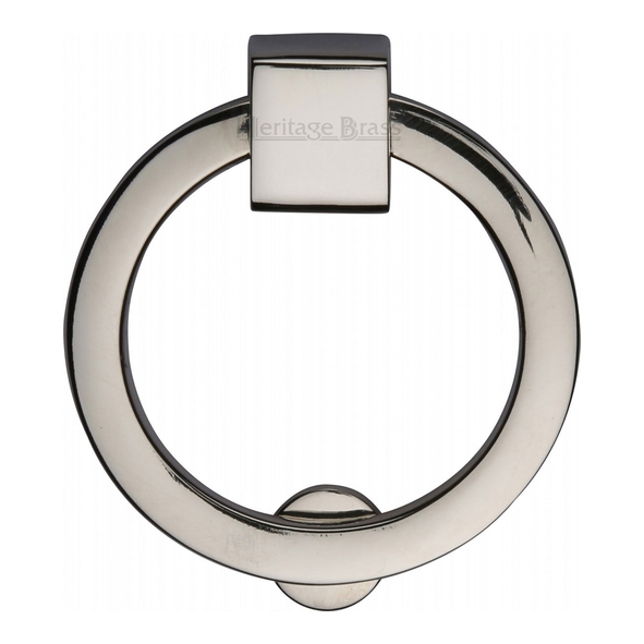 C6321 63-PNF • 63mm Ø • Polished Nickel • Heritage Brass Modern Round Cabinet Drop Handle